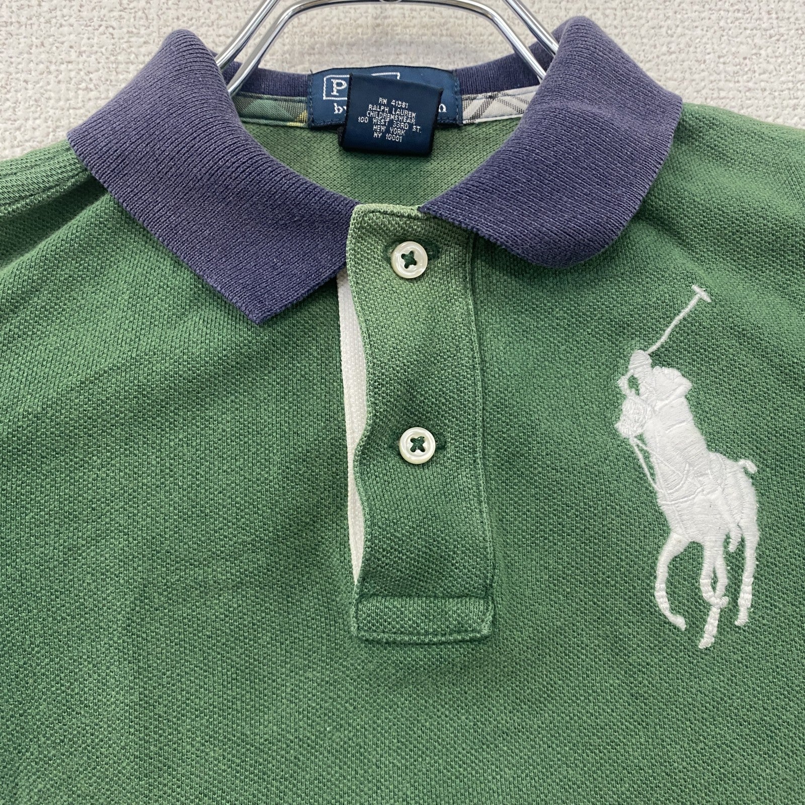 Polo By Ralph Lauren　ラルフローレン　半袖ポロシャツ　刺繡ロゴ　緑　グリーン　2サイズ