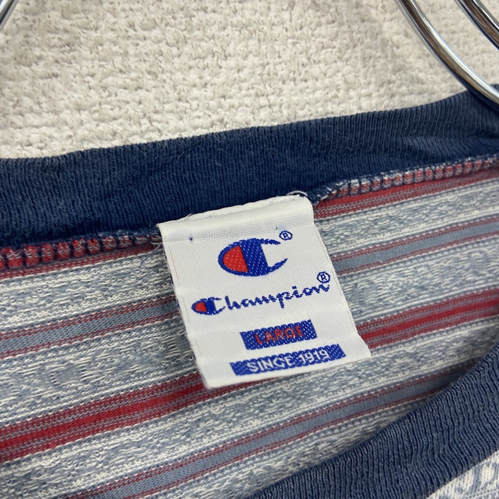 Champion　チャンピオン　半袖Tシャツ　総柄　マルチカラー　Lサイズ