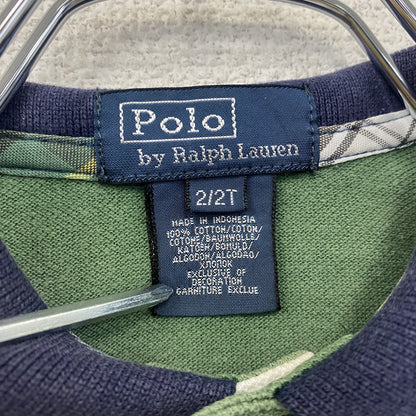 Polo By Ralph Lauren　ラルフローレン　半袖ポロシャツ　刺繡ロゴ　緑　グリーン　2サイズ