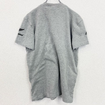 古着 used　Adidas　アディダス　半袖プリントTシャツ　オールブラックス　ラグビー　ニュージーランド　グレー　Mサイズ　