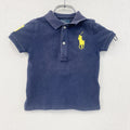 Polo By Ralph Lauren　ラルフローレン　半袖ポロシャツ　刺繡ロゴ　紺　ネイビー　24Mサイズ
