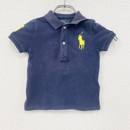 Polo By Ralph Lauren　ラルフローレン　半袖ポロシャツ　刺繡ロゴ　紺　ネイビー　24Mサイズ