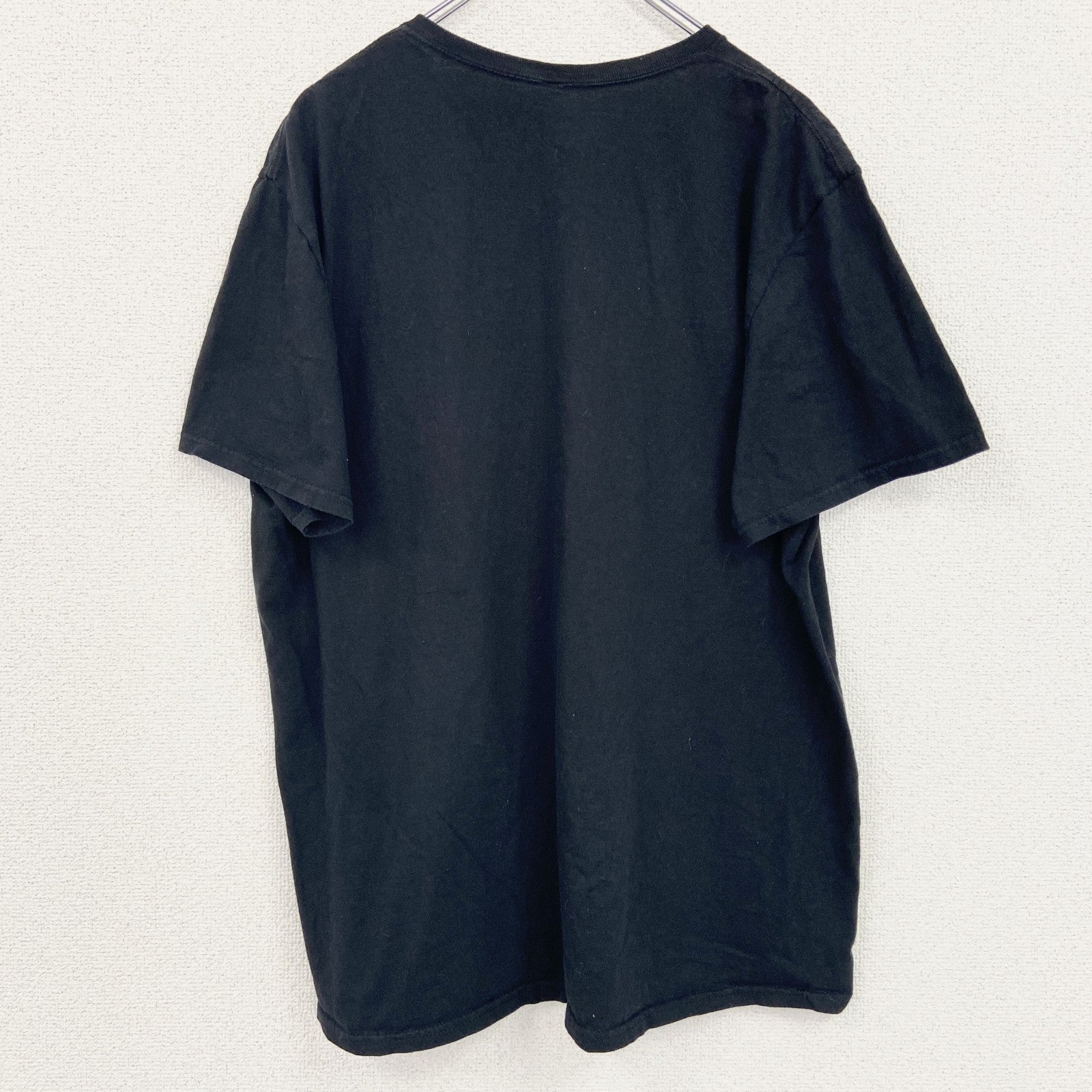 古着 used　僕のヒーローアカデミア　半袖アニメプリントTシャツ　レトロ　クルーネック　キャラクター　黒　ブラック　XLサイズ