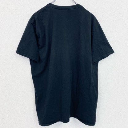 古着 used　鬼滅の刃　半袖アニメプリントTシャツ　レトロ　クルーネック　伊之助　いのすけ　黒　ブラック　2XLサイズ