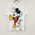 Disney　MICKEY MOUSE　ミッキーマウス　半袖プリントTシャツ　白　ホワイト　Mサイズ