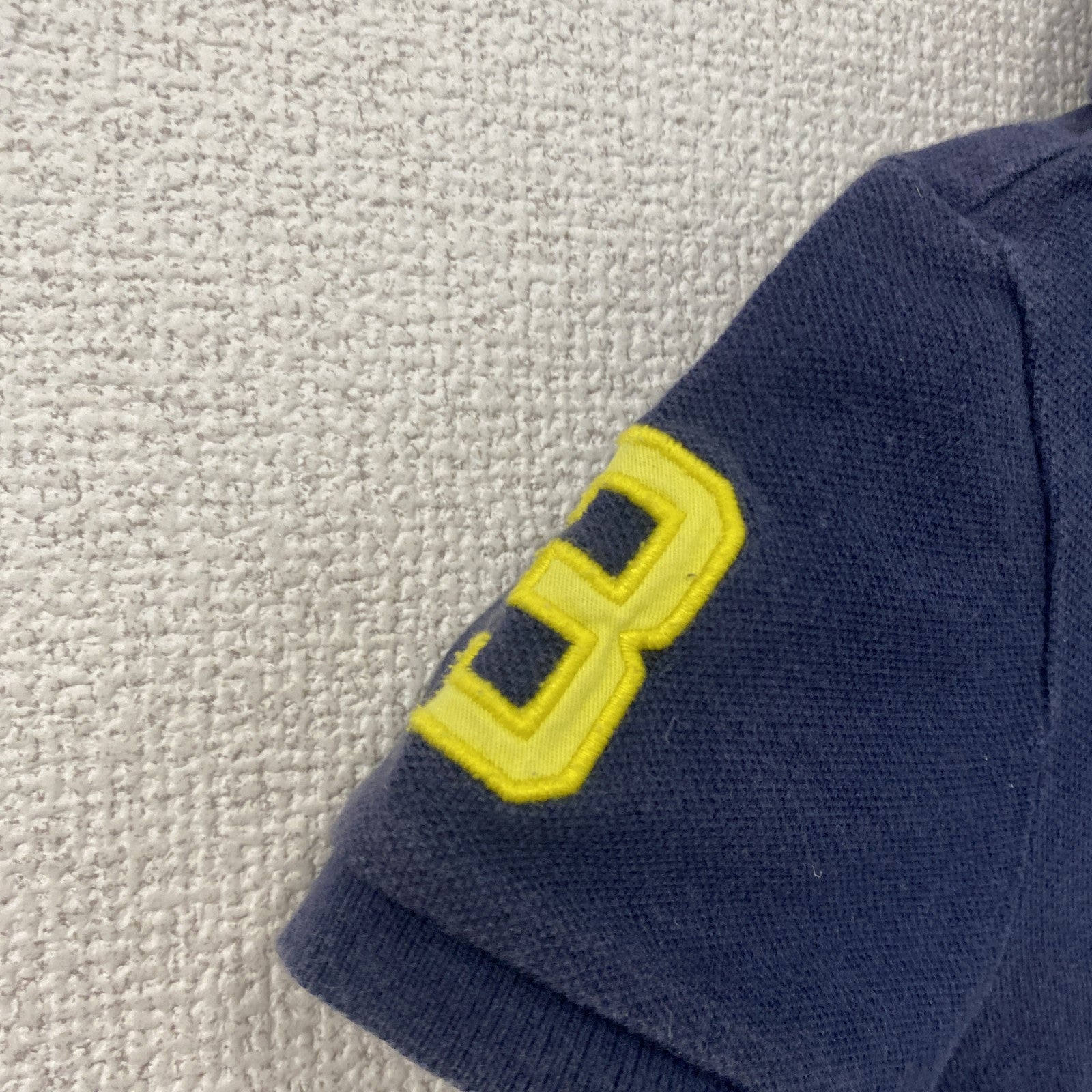 Polo By Ralph Lauren　ラルフローレン　半袖ポロシャツ　刺繡ロゴ　紺　ネイビー　24Mサイズ