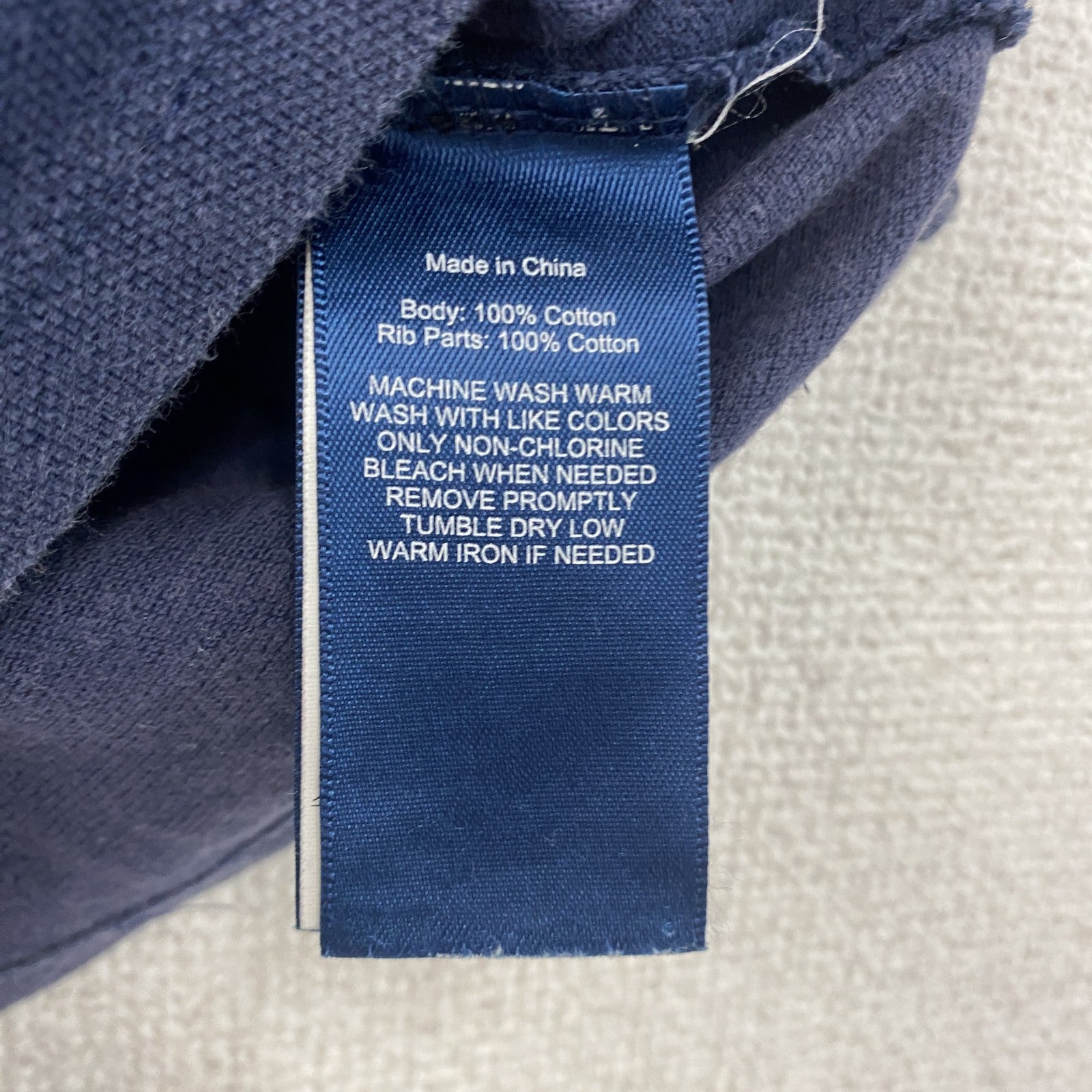 Polo By Ralph Lauren　ラルフローレン　半袖ポロシャツ　刺繡ロゴ　紺　ネイビー　24Mサイズ