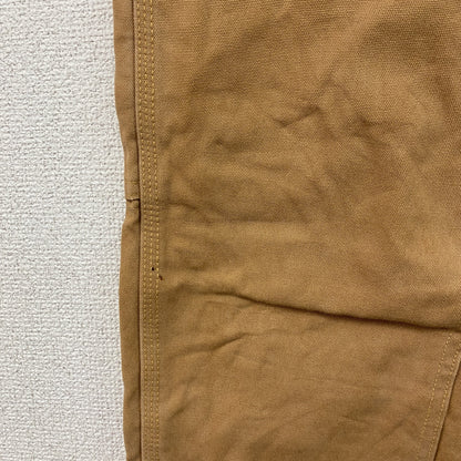 ノーブランド　ダブルニーペインターパンツ　ダックパンツ　ジップフライ　キャメル