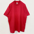 古着 used　90s　フルーツオブザルーム　半袖無地Tシャツ　シングルステッチ　ヴィンテージ　クルーネック　赤　XLサイズ