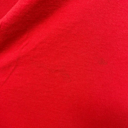 古着 used　90s　フルーツオブザルーム　半袖無地Tシャツ　シングルステッチ　ヴィンテージ　クルーネック　赤　XLサイズ