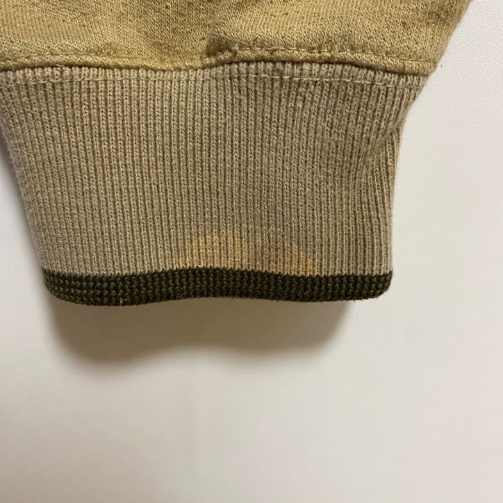 古着 used　M&CSPORT　長袖刺繍スウェット　トレーナー　ゴルフ　スポーツ　茶色　レトロ　ビッグシルエット　XLサイズ