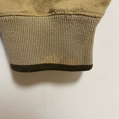 古着 used　M&CSPORT　長袖刺繍スウェット　トレーナー　ゴルフ　スポーツ　茶色　レトロ　ビッグシルエット　XLサイズ