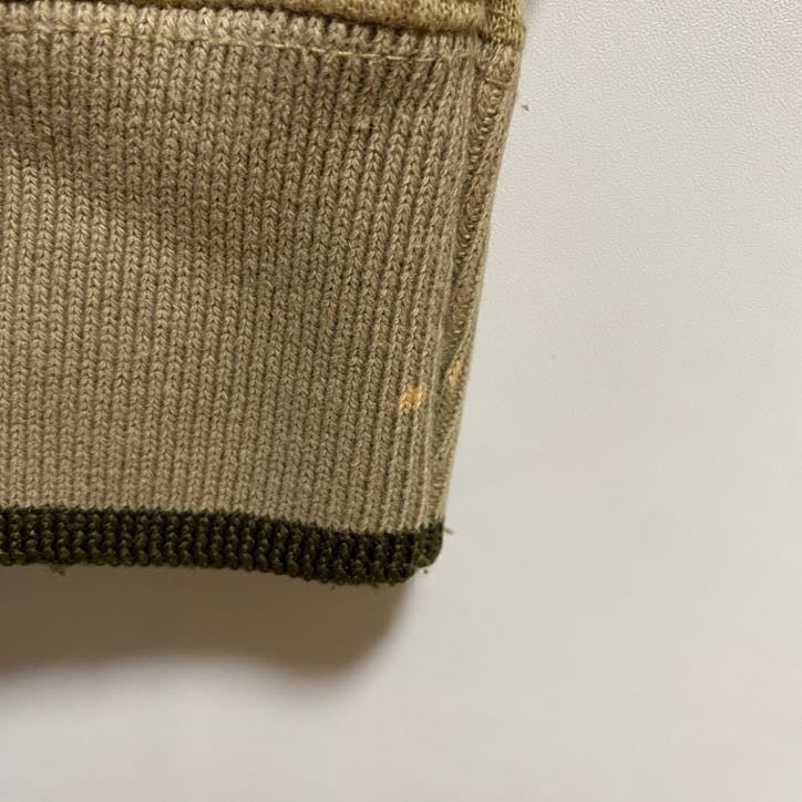 古着 used　M&CSPORT　長袖刺繍スウェット　トレーナー　ゴルフ　スポーツ　茶色　レトロ　ビッグシルエット　XLサイズ