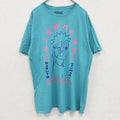 古着 used　NARUTO　ナルト　半袖プリントTシャツ　アニメ　ライトブルー　水色　クルーネック　少年ジャンプ　Lサイズ