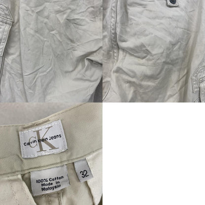 Carvin Klein Jeans　カルバンクラインジーンズ　ハーフカーゴパンツ/ショートパンツ　白　ホワイト　32サイズ