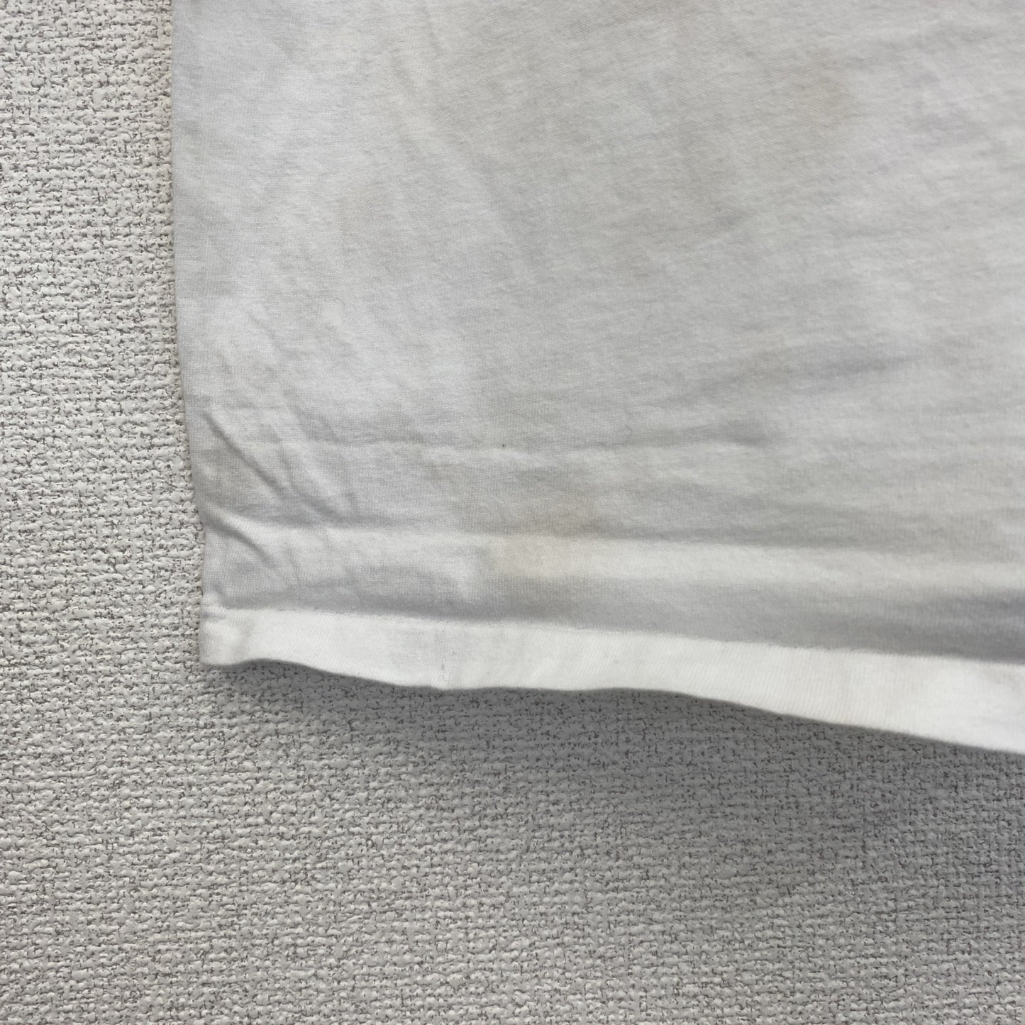 古着 used　ヘインズ　半袖プリントTシャツ　花　100%コットン　USA製　レトロデザイン　シングルステッチ　白　Mサイズ
