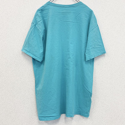 古着 used　NARUTO　ナルト　半袖プリントTシャツ　アニメ　ライトブルー　水色　クルーネック　少年ジャンプ　Lサイズ