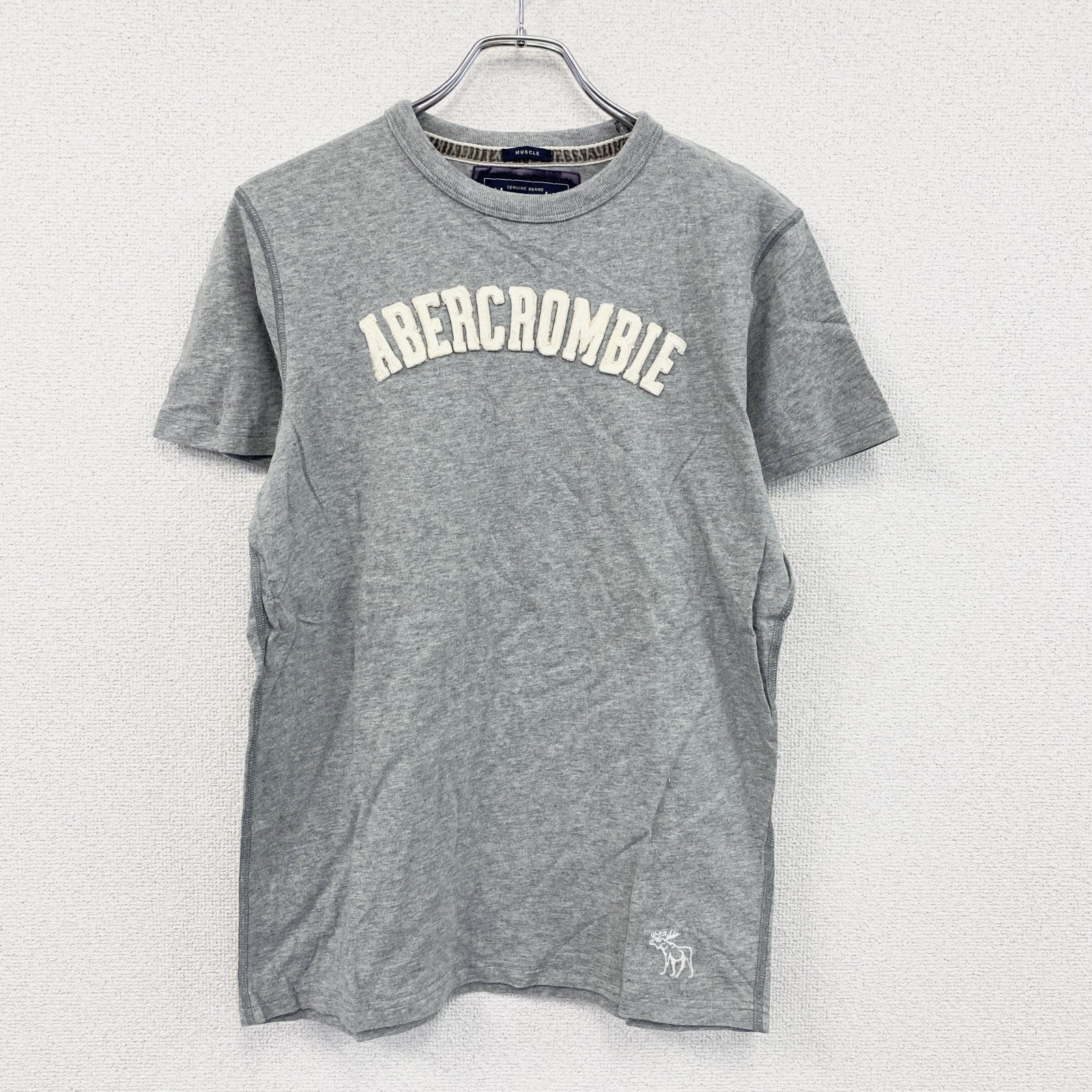 Abercrombie&Fitch　アバクロンビー&フィッチ　半袖Tシャツ　灰色　グレー　Mサイズ