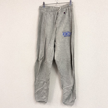 Champion　チャンピオン　リバースウィーブ　スウェットパンツ　3連プリント　灰色　グレー　Sサイズ