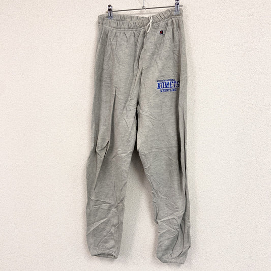 Champion　チャンピオン　リバースウィーブ　スウェットパンツ　3連プリント　灰色　グレー　Sサイズ