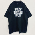 古着 used　NFL　半袖オフィシャルプリントTシャツ　アメフト　クルーネック　レトロデザイン　黒　ブラック　XLサイズ