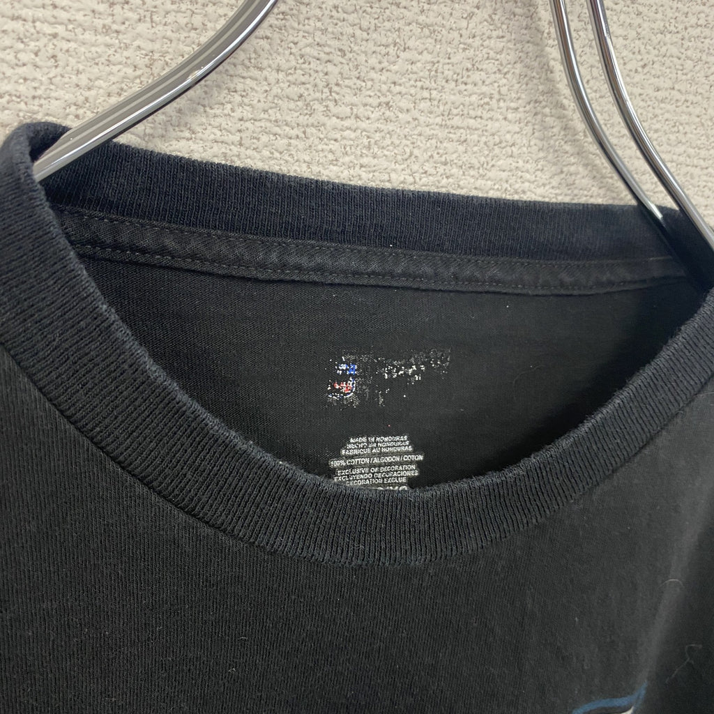 古着 used　NFL　半袖オフィシャルプリントTシャツ　アメフト　クルーネック　レトロデザイン　黒　ブラック　XLサイズ
