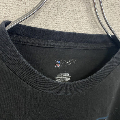 古着 used　NFL　半袖オフィシャルプリントTシャツ　アメフト　クルーネック　レトロデザイン　黒　ブラック　XLサイズ