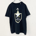 古着 used　アディダス　半袖プリントTシャツ　ノースカロライナFC　黒　ブラック　クルーネック　XLサイズ