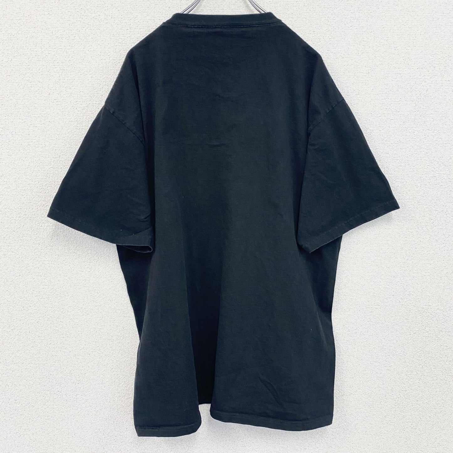 古着 used　NFL　半袖オフィシャルプリントTシャツ　アメフト　クルーネック　レトロデザイン　黒　ブラック　XLサイズ