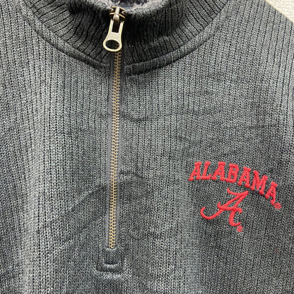 Champion　チャンピオン　ハーフジップスウェット/トレーナー　刺繍ロゴ　ワンポイント　現行　黒　ブラック　Lサイズ
