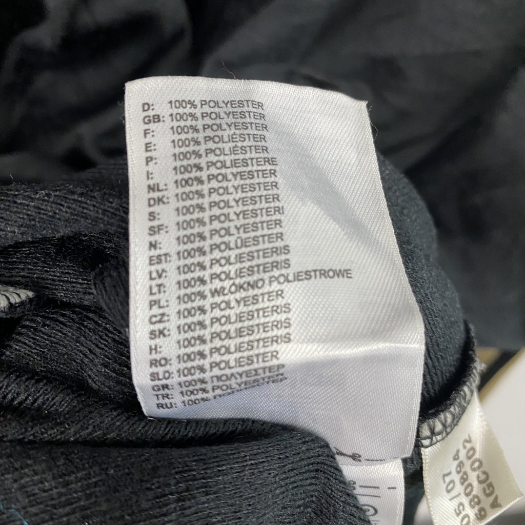 00s　adidas　アディダス　ファイヤーバード　トラックジャケット/ジャージ　トレフォイルロゴ　ヴィンテージ　黒　ブラック　2XLサイズ