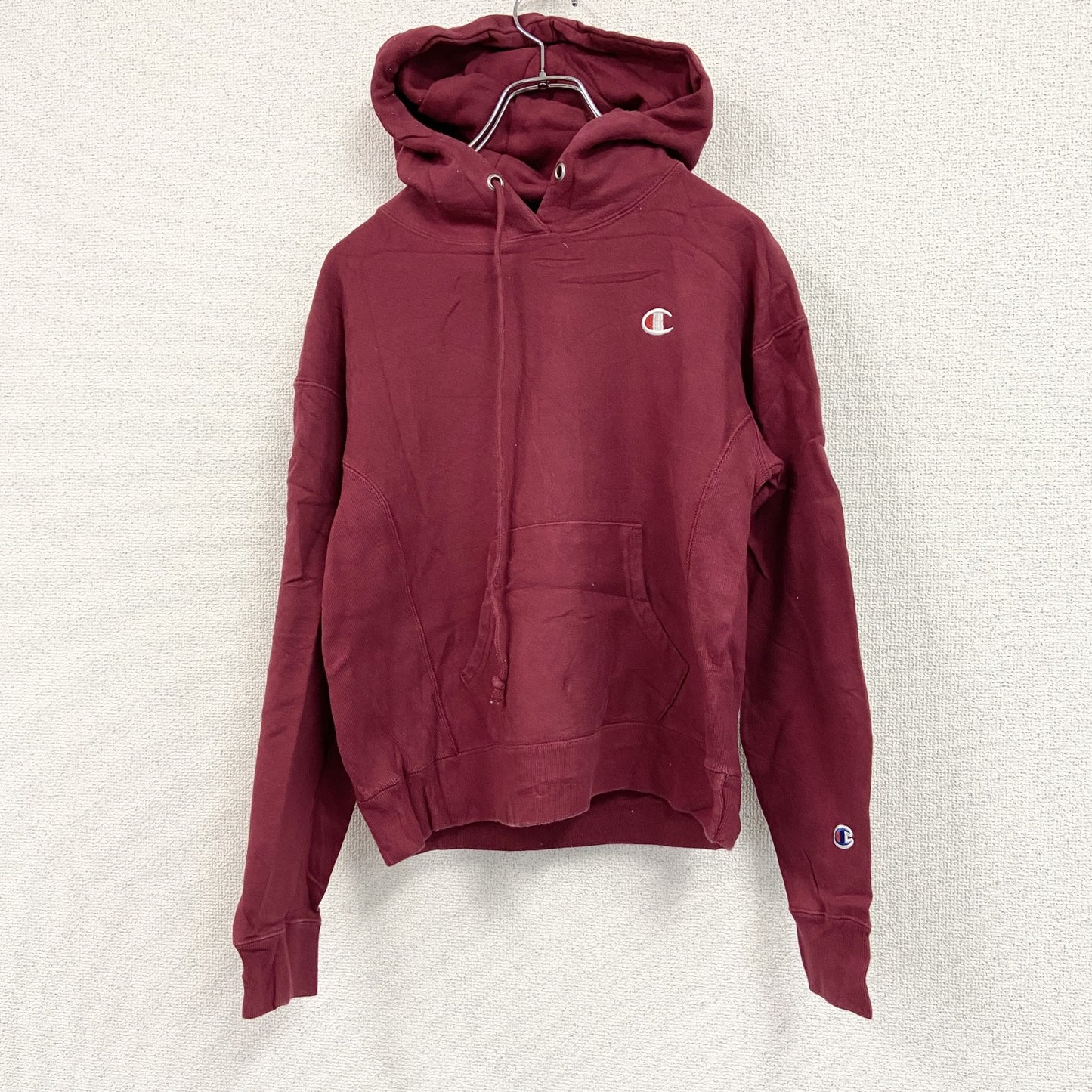 Champion　チャンピオン　リバースウィーブ　スウェットパーカー/フーディー　赤　レッド　XSサイズ