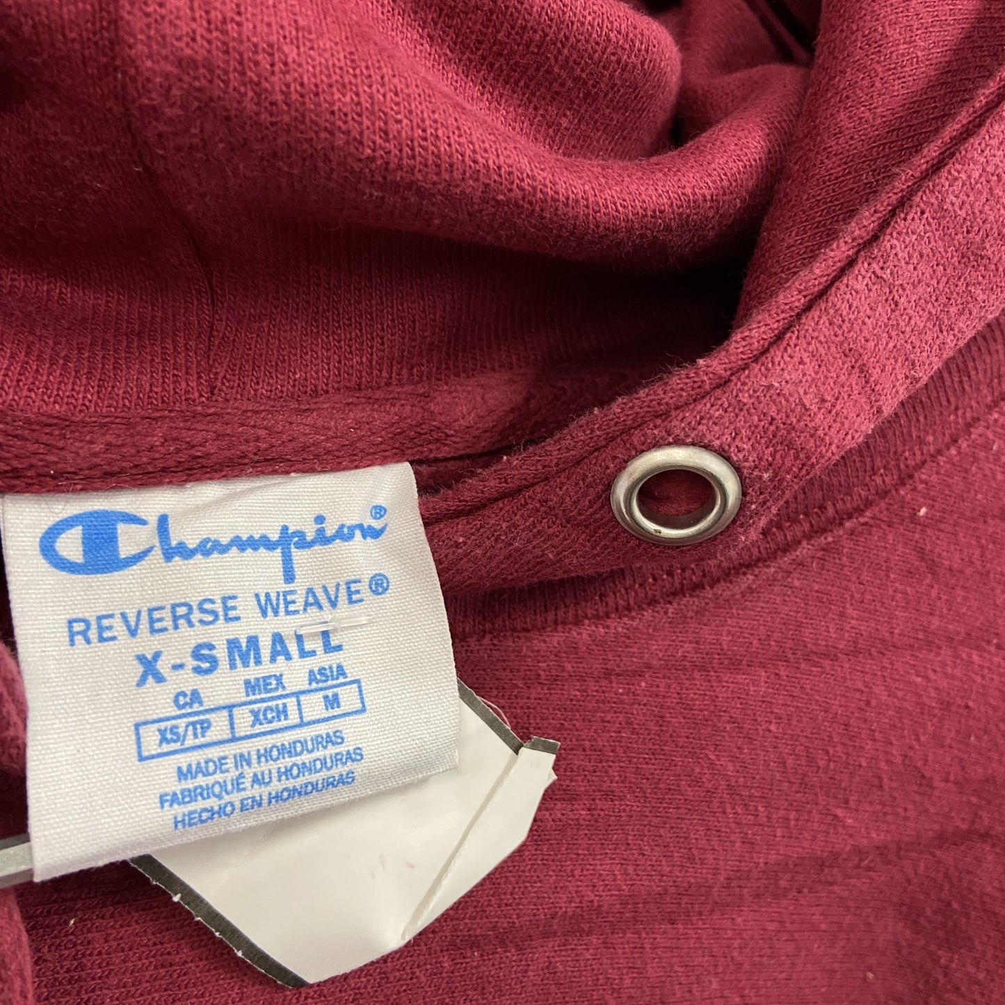 Champion　チャンピオン　リバースウィーブ　スウェットパーカー/フーディー　赤　レッド　XSサイズ