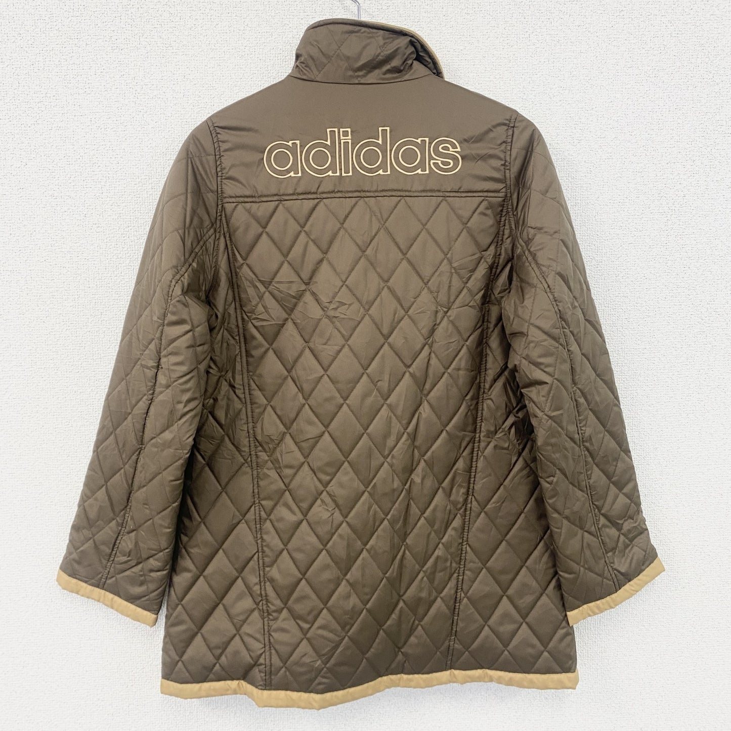 adidas　アディダス　キルティングジャケット/ナイロンジャケット　茶色　ブラウン　Mサイズ