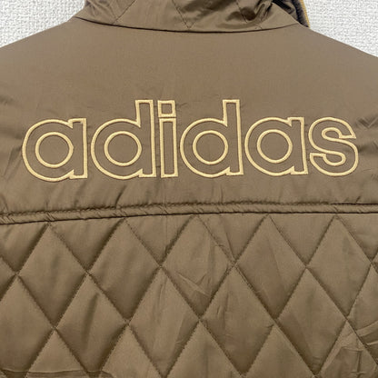 adidas　アディダス　キルティングジャケット/ナイロンジャケット　茶色　ブラウン　Mサイズ