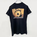 古着 used　半袖アニメプリントTシャツ　うずまきナルト　黒　ブラック　クルーネック　レトロデザイン　Sサイズ