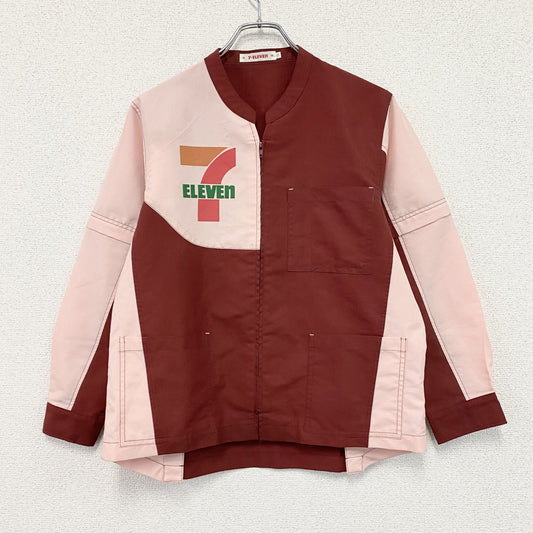 7 Eleven　セブンイレブン　ユニフォーム　制服　ワークジャケット　3つポケット　赤　レッド　11サイズ