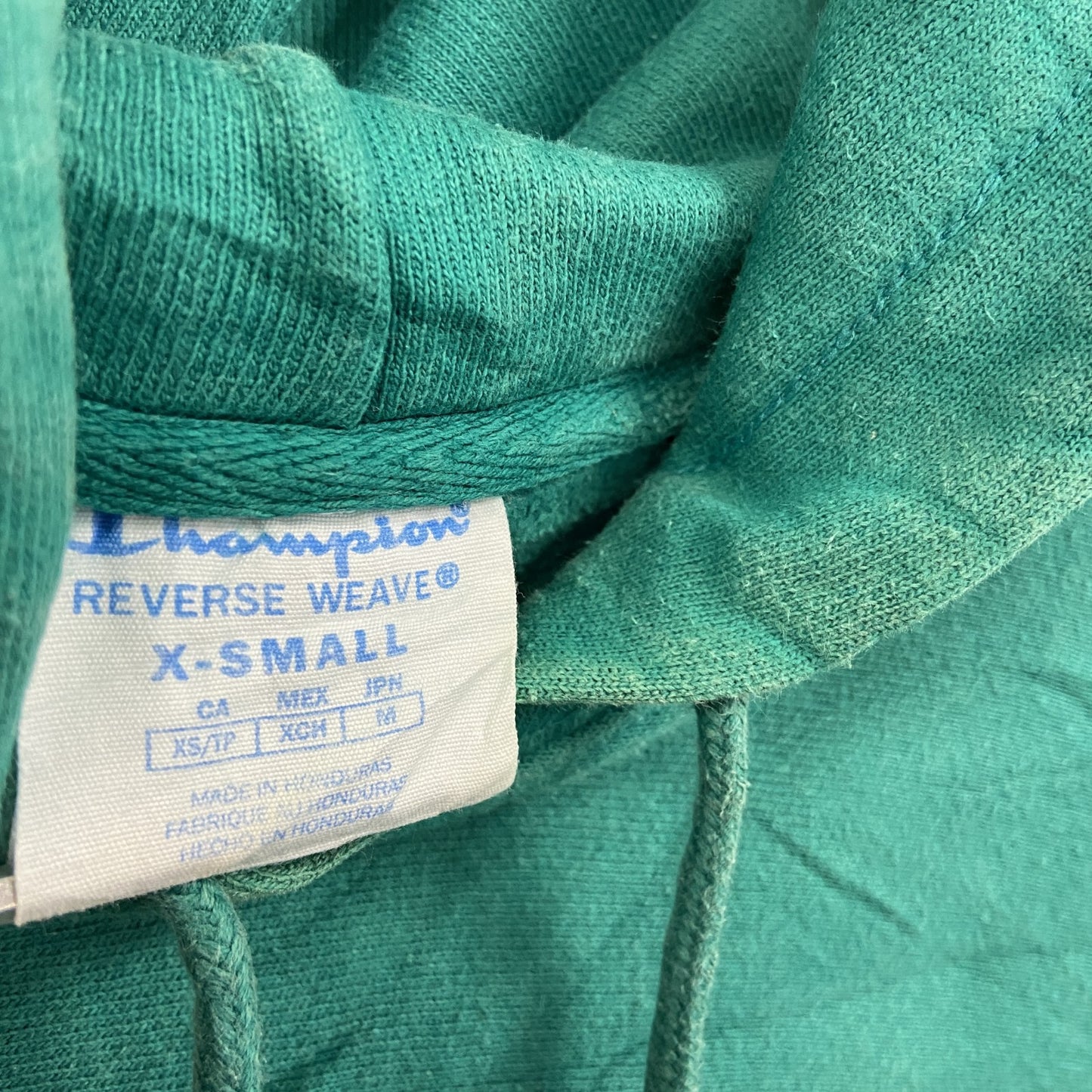 Champion　チャンピオン　リバースウィーブ　スウェットパーカー/フーディー　緑　グリーン　XSサイズ