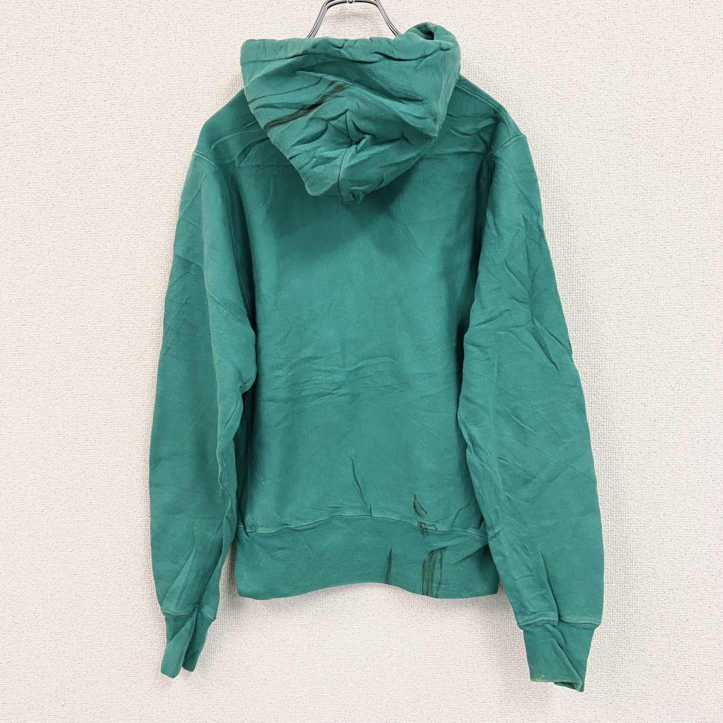 Champion　チャンピオン　リバースウィーブ　スウェットパーカー/フーディー　緑　グリーン　XSサイズ