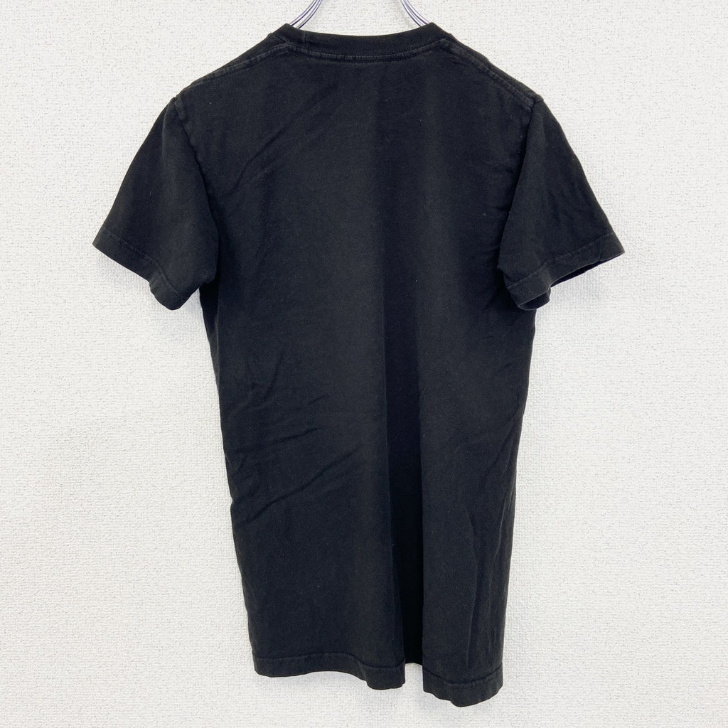 古着 used　半袖アニメプリントTシャツ　うずまきナルト　黒　ブラック　クルーネック　レトロデザイン　Sサイズ