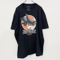 古着 used　半袖アニメプリントTシャツ　ドラゴンボール　孫悟空　黒　ブラック　100%コットン　クルーネック　２XLサイズ
