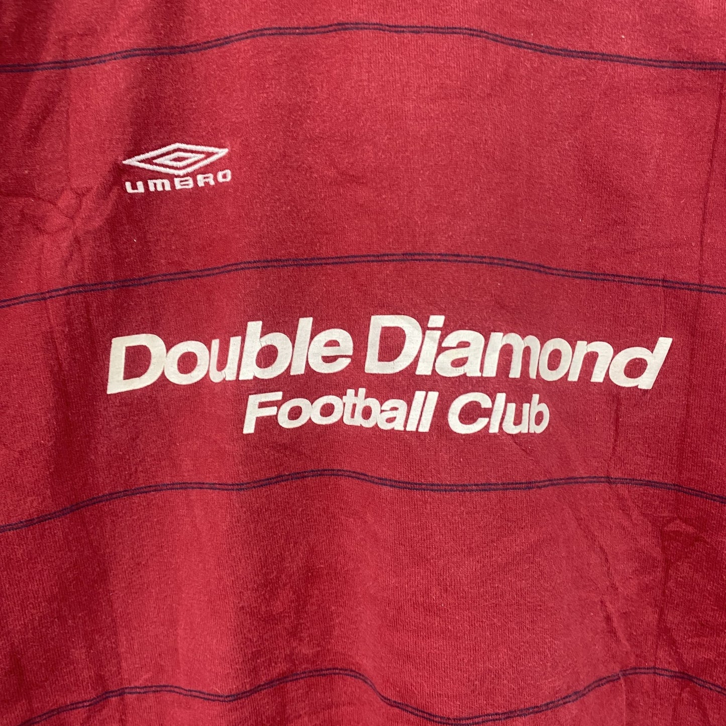 UMBRO　アンブロ　半袖プリントTシャツ　赤　レッド　Lサイズ
