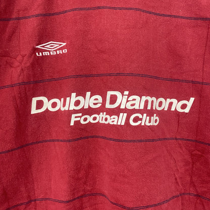 UMBRO　アンブロ　半袖プリントTシャツ　赤　レッド　Lサイズ