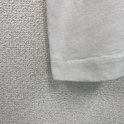 古着 used　半袖プリントTシャツ　鳥　インコ　カジュアルデザイン　シングルステッチ　90s　クルーネック　白　Lサイズ　