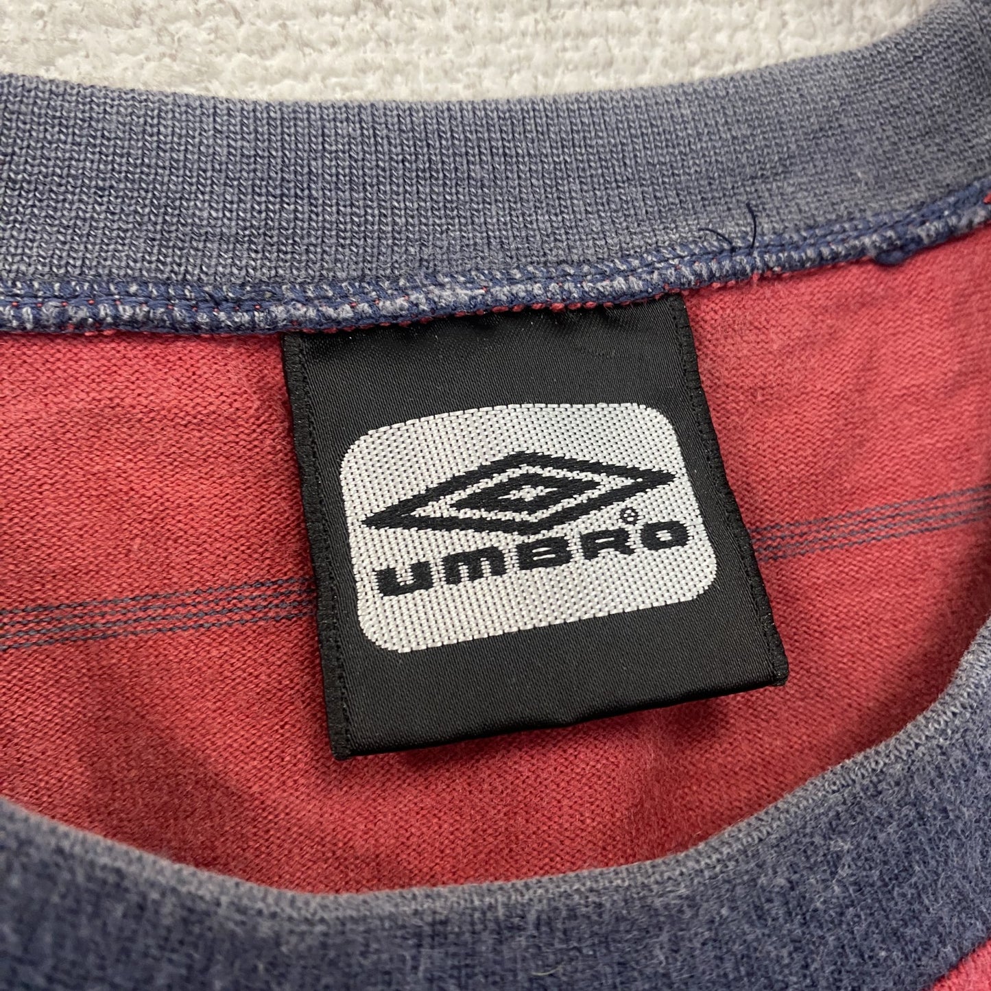UMBRO　アンブロ　半袖プリントTシャツ　赤　レッド　Lサイズ