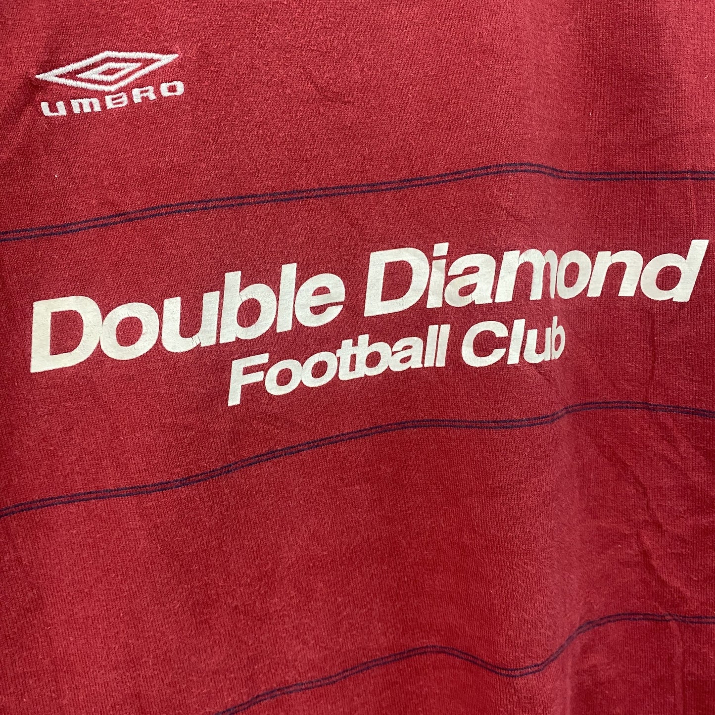 UMBRO　アンブロ　半袖プリントTシャツ　赤　レッド　Lサイズ