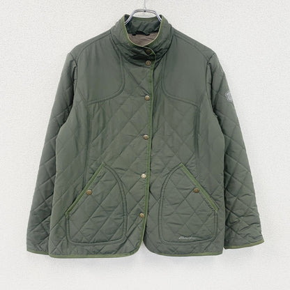 Eddie Bauer　エディーバウアー　キルティングジャケット　カーキグリーン　Mサイズ　