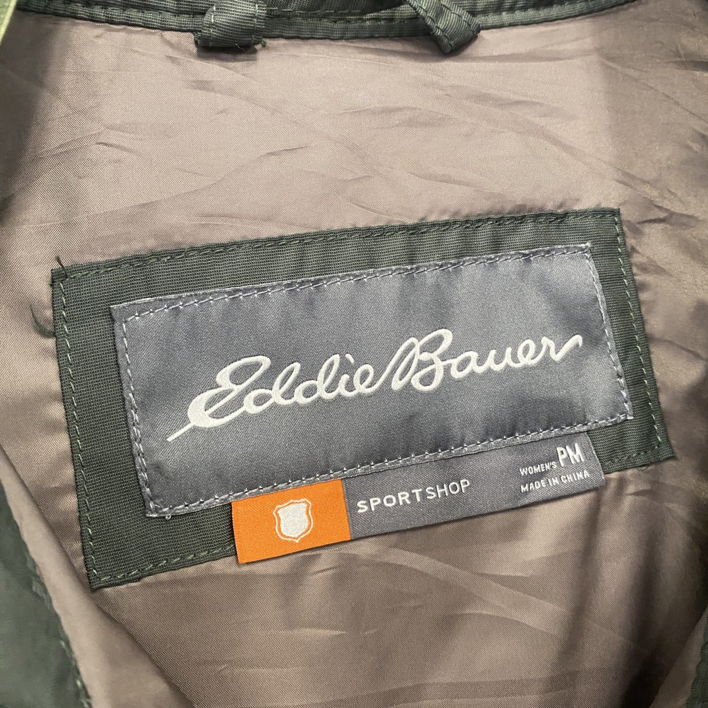 Eddie Bauer　エディーバウアー　キルティングジャケット　カーキグリーン　Mサイズ　