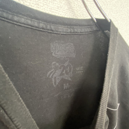 古着 used　NARUTO　ナルト　半袖アニメプリントTシャツ　ジャンプ　ラーメン一楽　クルーネック　カジュアル　黒　Mサイズ　