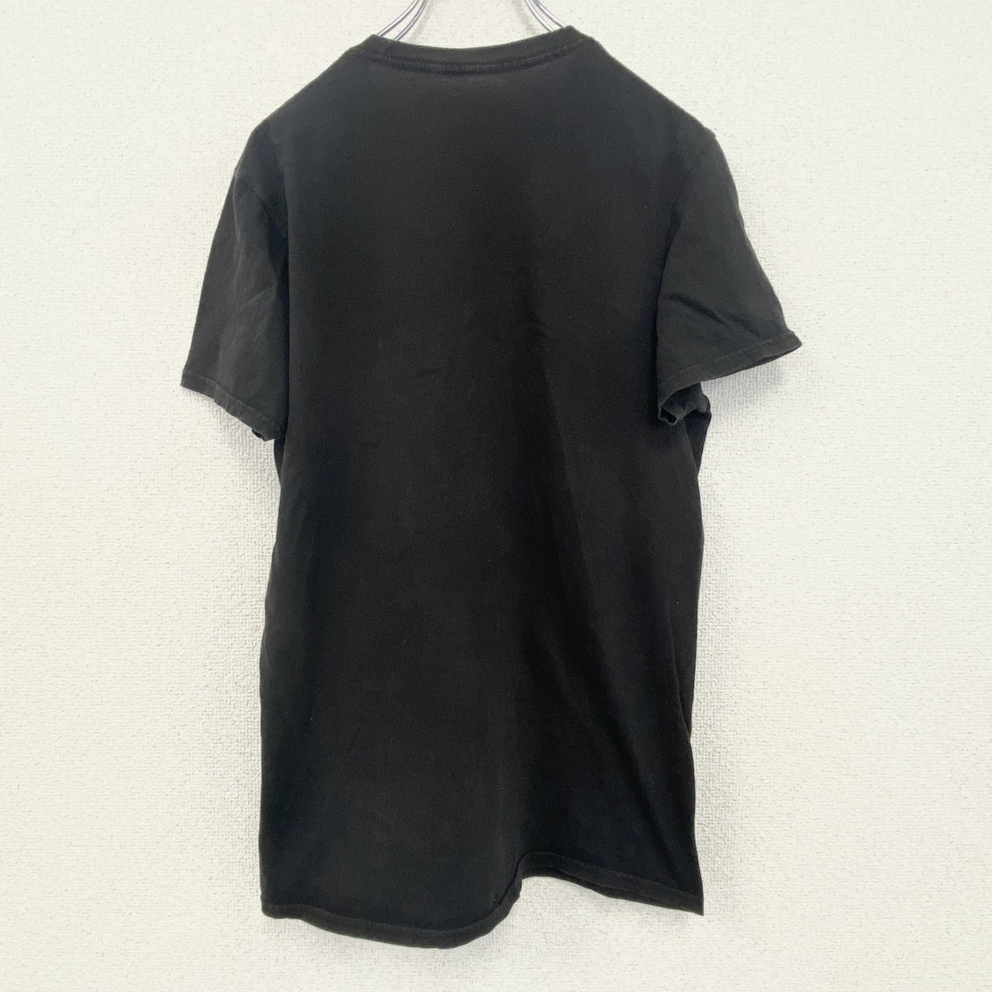 古着 used　NARUTO　ナルト　半袖アニメプリントTシャツ　ジャンプ　ラーメン一楽　クルーネック　カジュアル　黒　Mサイズ　